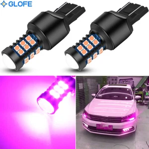Pink 30SMD LED Daytime Running Light DRL Bulbs For Volkswagen Passat 2012-2015 - Picture 1 of 12