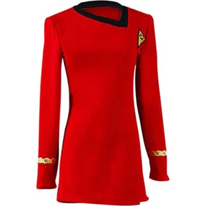 Star Trek TOS Female Duty Dress Cosplay Kostüm Uniform Kleid Rot Frauen Rock 24- - Bild 1 von 7