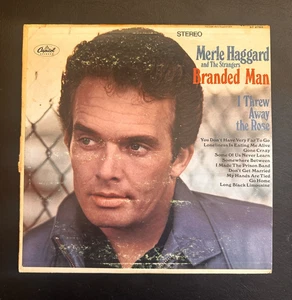 Merle Haggard and The Strangers – Branded Man LP Vinyl - 1st Press - Fair [1967] - Picture 1 of 4