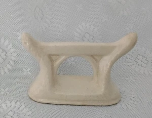 Replacement Vintage White Glazed Ceramic Knife Rest - Picture 1 of 5