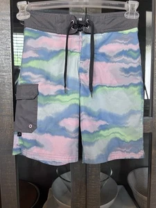 Art Class Swim Trunks Light Colored Boys Size M Side Pocket Adjustable Waist - Picture 1 of 6