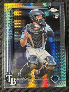 Logan Driscoll [Prism Refractor] #185 2025 Topps Chrome Rays Rookie Card - Picture 1 of 2