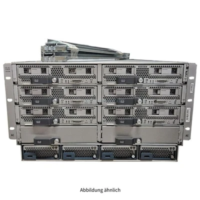 Cisco BladeSystem UCS 5108 6x B200 M5 2x Heatsink 10/40GbE 4x 2500W Rackkit - Bild 1 von 2