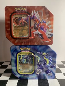 New Pokémon TCG Paldea Legends Tins Koraidon & Miraidon Ex New Sealed - Picture 1 of 3