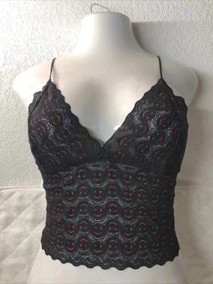 Joe боксер смайлик лицо женщин сексуальный черный кружевной cami бак размер M идеально подходит  - Изображение 1 из 4