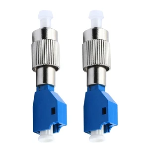 2 Pcs Fiber Optic Conversion Connector Cable Adapter Coupler/connector - Afbeelding 1 van 11