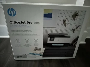 HP OfficeJet Pro 9015 Wireless All-In-One Color Inkjet Printer In White - In box - Picture 1 of 7