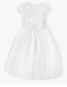 New Gymboree Special Occasion Short Sleeve Satin And Tulle Dress Size 12 - Picture 1 of 3