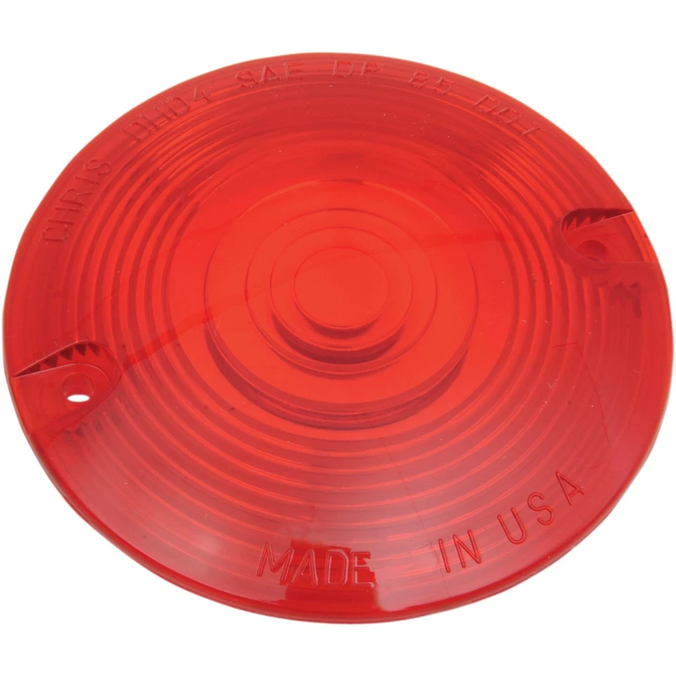 Chris Products - DHD4R - Turn Signal Lens Flat Style, Red