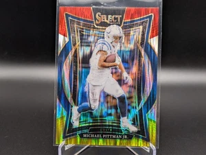 2024 Panini Select MICHAEL PITTMAN JR #83 Concourse Red & Yellow Shock Prizm - Picture 1 of 2