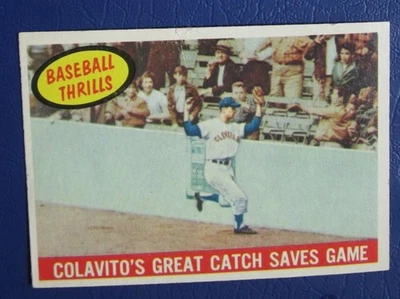 1959 Topps Baseball Thrills (Colavito's Great Catch) #462 EX/NRMT - Image 1 of 2
