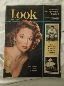 1952 April 8 LOOK Magazine - Susan Hayward Front Cover - Foto 1 di 3