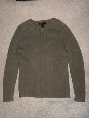 Suéter Tony Hawk Para Hombre L Negro Brigadier Algodón Acanalado Pullover Cuello en V Foto 1 de 4