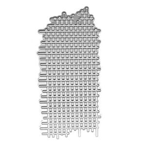 Metal Cutting Dies Carbon Steel Grid Background Embossing Stencils Card Die Cuts - Picture 1 of 8