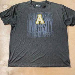 Russell Athletic Black Appalachian State University T-Shirt 2XL (50/52) (JC) - Picture 1 of 6