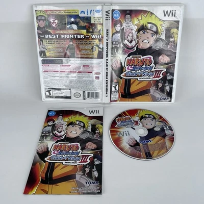 Naruto Shippuden: Clash of Ninja Revolution III 3 Nintendo Wii, 2009 Tested CIB - Image 1 of 4