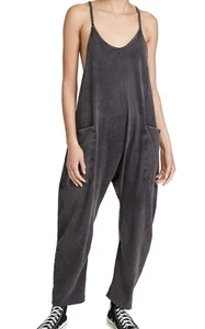 FP Movement Hot Shot Strampler Jumpsuit Medium Washed Faded Black Grunge Einteiler - Bild 1 von 16