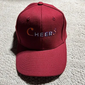 OTTO Cheers Embroidered Dad Hat Baseball Cap One Size Strap Red - Picture 1 of 11