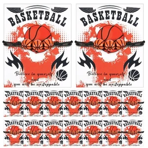 Yinkin 16 Pcs Basketball Gifts for Basketball Bracelet for Basketball Theme J... - Picture 1 of 4