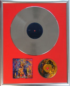 Santana Shaman gerahmte CD Cover +12" Vinyl goldene/platin Schallplatte - Bild 1 von 1