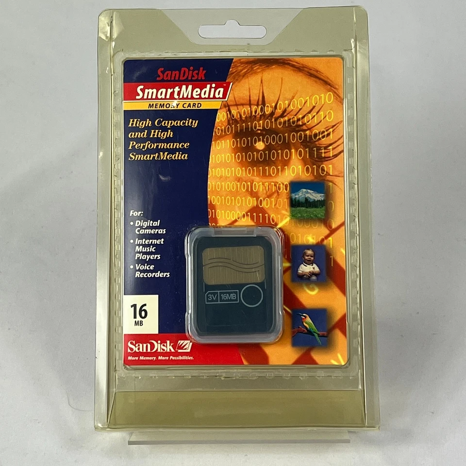 SanDisk 16 MB SmartMedia Memory Card (SDSM-16-490) 16 MB - NEW FACTORY SEALED - Image 1 of 2