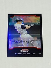 2004 Bowman Chrome Draft #BDP7 Scott Hairston RC REFRACTOR