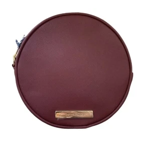 Tartan & Twine Make-up Kosmetik runde Tasche burgunderfarben - Bild 1 von 5