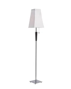 TRANS GLOBE LIGHTING RTL-8066 CONTEMPORARY SILVER EBONY LIGHT FLOOR LAMP MSR$357 - Picture 1 of 7