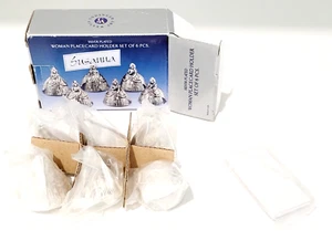 Portatarjetas Mujer por SILVER ART GODINGER - SUSANNA Juego de 6 - NUEVO en Caja - Imagen 1 de 5