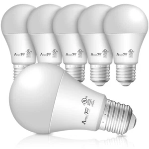A19 LED Light Bulbs- 6 Pack Efficient 9W(60W Equivalent) 830 Lumens UL Listed - Picture 1 of 15