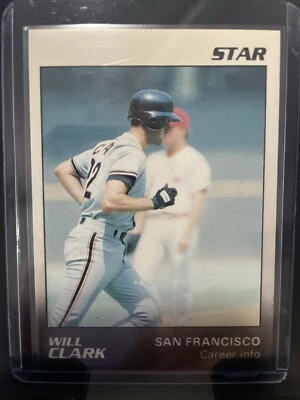 1989 Star #11 Will Clark San Francisco Giants Baseball Card Major League Stats - Image 1 of 2