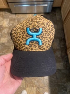 Hooey Baseball Hat Skater Punk Cap Leopard Print Black Mesh Logo Snapback - Picture 1 of 7