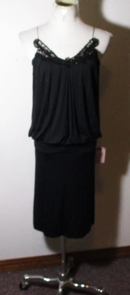 Vestido VIVIENNE TAM Negro 100% Seda Correa Espagueti Talla M Nuevo con Etiquetas $405.00 Foto 1 de 4
