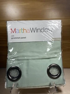 Lot of 2 Martha Window Voile Grommet Panel 50" X 84" Restoration Green - Picture 1 of 5