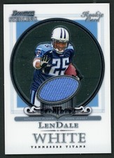 2006 Bowman Sterling Base Relics LenDale White #BS-LW Rookie