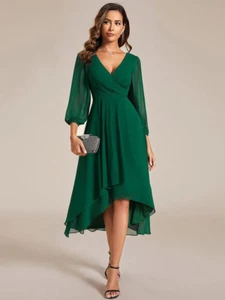 Ever Pretty Evening Dress Dark Green A-Line Midi UK 18 RRP £58.99 - Picture 1 of 5