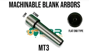 Blank Arbor 3MT Centered Ends Ground Finish Soft All Over Make Your Own Holders - Picture 1 of 1