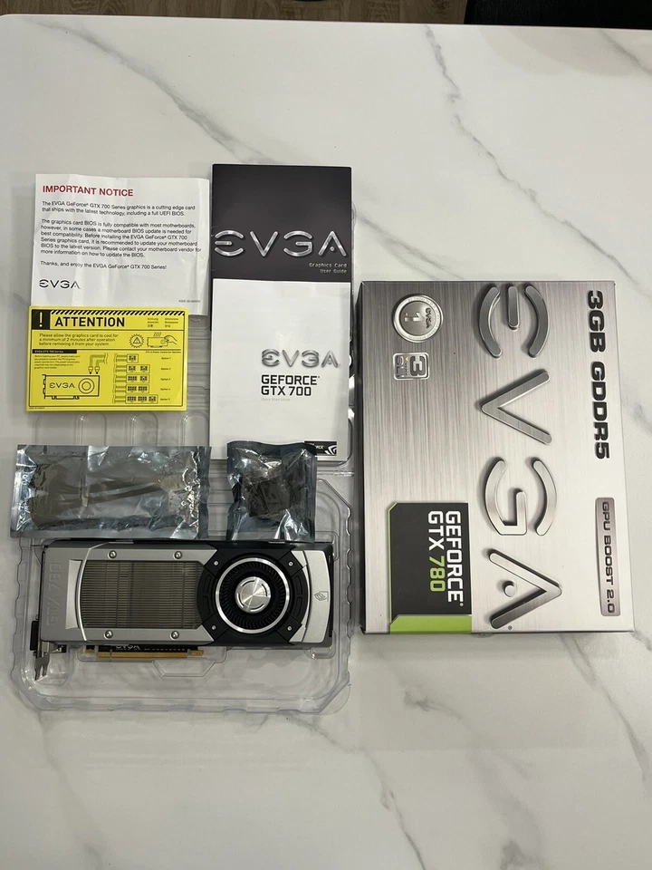 EVGA NVIDIA GeForce GTX 780 with box - Flashed BIOS for Mac Boot Screen - Image 1 of 4