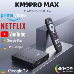 MECOOL KM9 PRO MAX 2GB 32GB 4K Google TV Inteligente Android 12 TV Box Reproductor multimedia BT - Imagen 1 de 8
