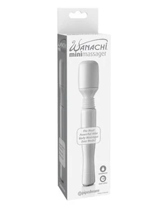 Mini masajeador de varita Pipedream Wanachi - Vibrador multivelocidad blanco impermeable - Imagen 1 de 3