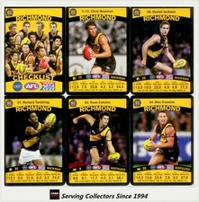 2010 AFL Teamcoach Trading Card Base Card Team set RICHMOND (12)