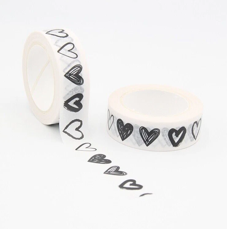 Heart Love Washi Tape Papercraft Valentine's Day Planner Supply Wedding Crafts - Image 1 of 1