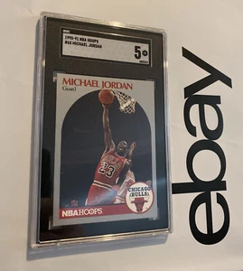 Michael Jordan SGC 5 Hoops LAST DANCE 1990 Card Collector Chicago Bulls GIFT WOW - Picture 1 of 12