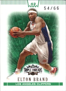 2007-08 Topps Triple Threads Emerald #52 Elton Brand /66