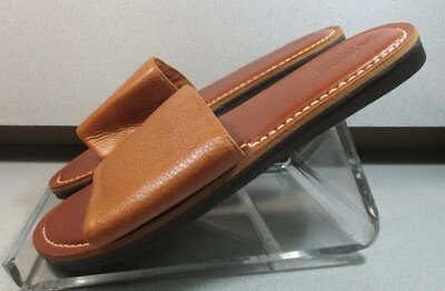  253586 MS50 NORRIS SLIDE JOHNSTON & MURPHY 男式鞋 12 棕色皮革 — 第 1/4 张图片