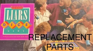 Board Game Parts: LIARS DICE, Milton Bradley, 1987, replacement pieces, liar's - Picture 1 of 6