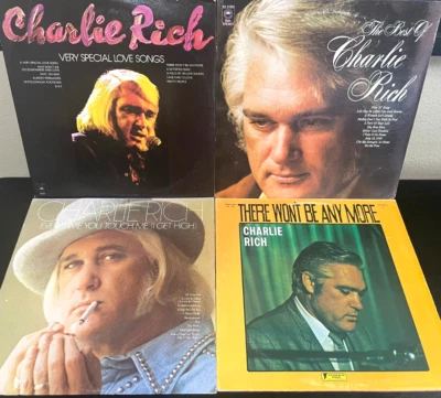 CHARLIE RICH LP LOT of (4) Country Vinyl LP record lot of Vintage classic music Foto 1 de 4