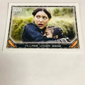 2021 Topps Star Wars The Mandalorian S1&2 UK Base #31 Village Under Siege - Picture 1 of 2