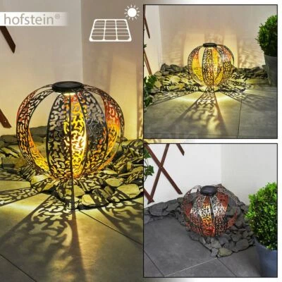 Effet lumineux LED lampe solaire jardin boule lampes terrasses éclairage interrupteur - Photo 1/4