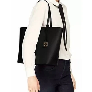 Nuevo con etiquetas Bolso Kate Spade Haven Street Maxi Grande Negro Suave Cuero con Cremallera $329 - Imagen 1 de 7